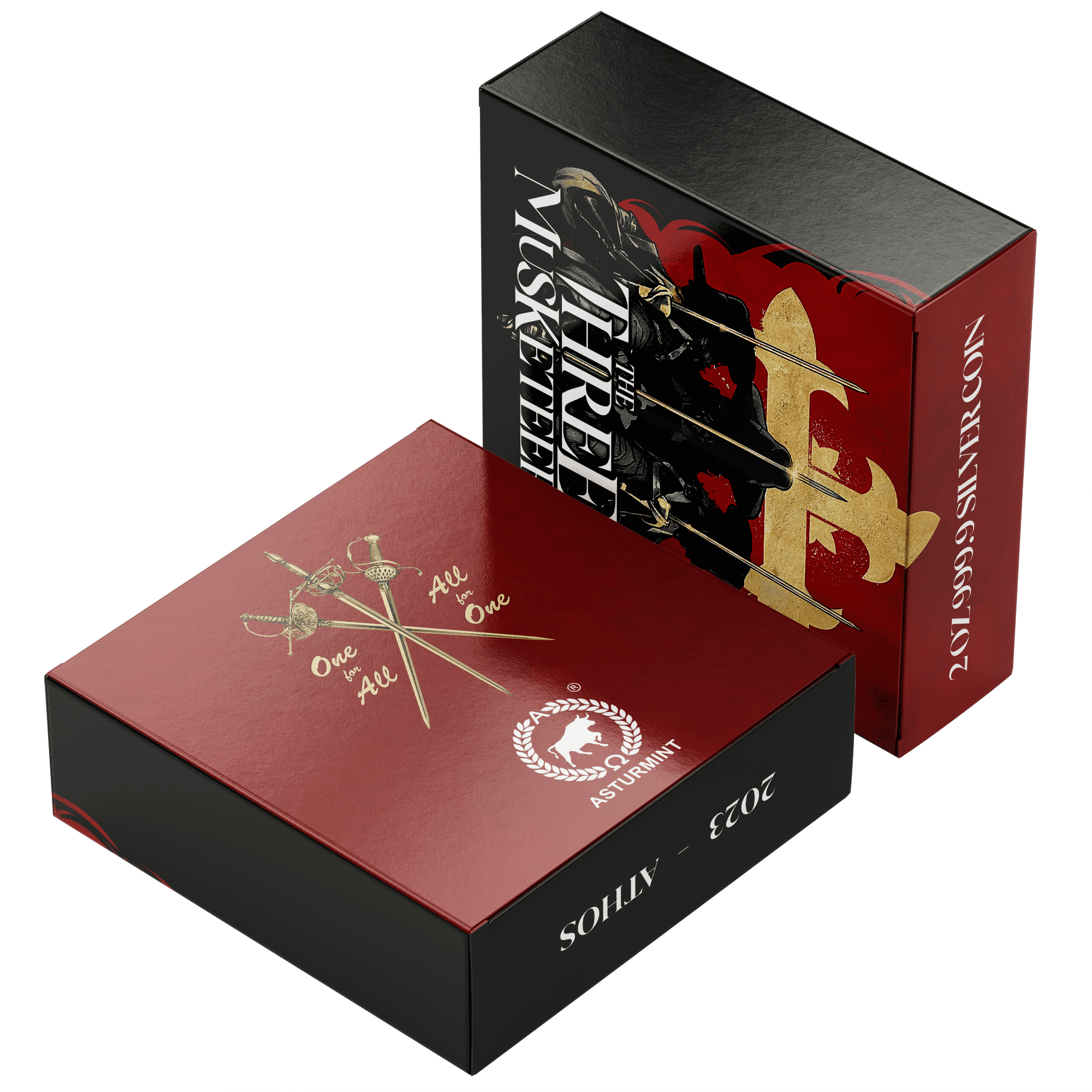 Niue - 2023 - 5 Dollars - Athos 2oz silver (Three Musketeers series)