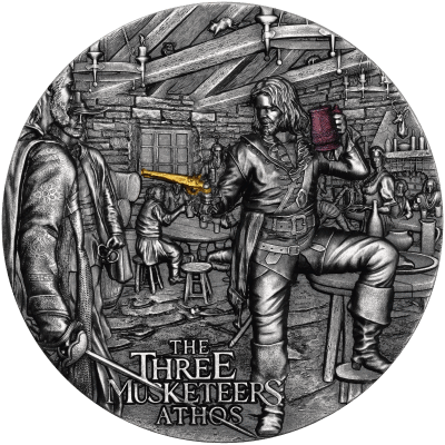 Niue - 2023 - 5 Dollars - Athos 2oz silver (Three Musketeers series)