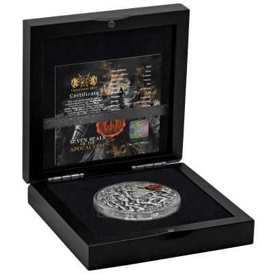 Niue - 2025 - 7 Dollars - Red Horse 3oz silver (Seven Seals of the Apocalypse series)