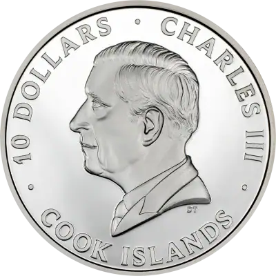 Cook Islands - 2025 - 10 Dollars - Repubblica Italiana 2oz silver