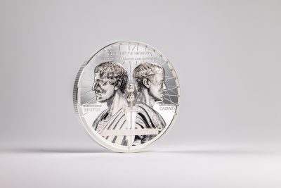 Cook Islands - 2025 - 10 Dollars - Caesar vs. Brutus (Enemies in History) 2oz silver
