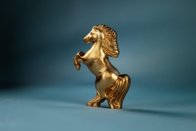 Mongolia - 2026 - 1000 Togrog - Year of the Horse 3D silver 1oz GILDED