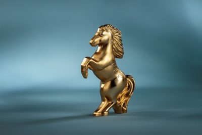 Mongolia - 2026 - 1000 Togrog - Year of the Horse 3D silver 1oz GILDED