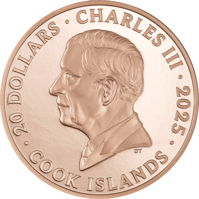 Cook Islands - 2025 - 20 Dollars - Dunescape 2oz silver