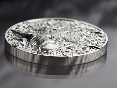 Cook Islands - 2025 - 20 Dollars - Silver Burst 5.0 Rhino 3oz silver