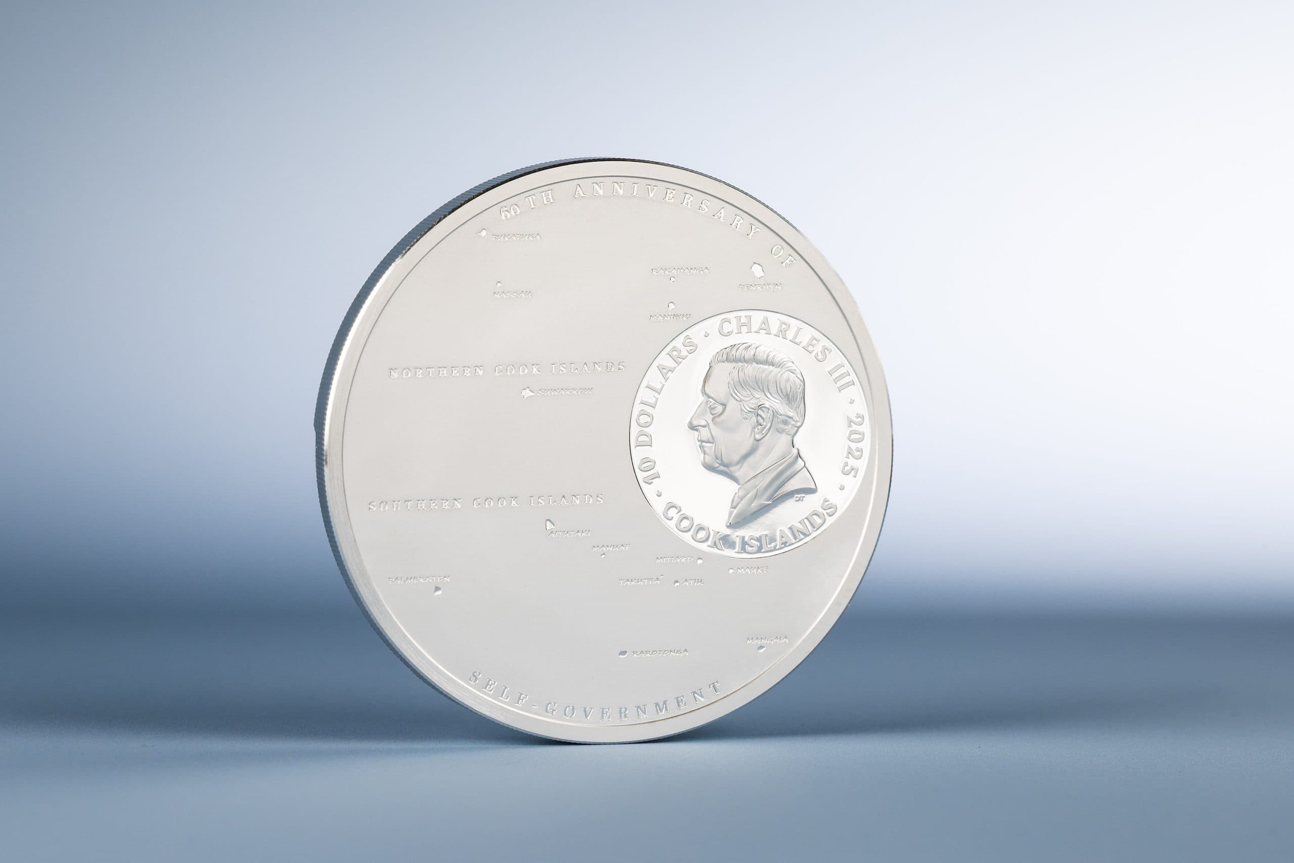 Cook Islands - 2025 - 10 Dollars - 60 Years of Self-Government 2oz silver