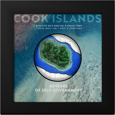 Cook Islands - 2025 - 10 Dollars - 60 Years of Self-Government 2oz silver