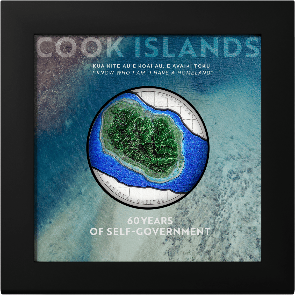 Cook Islands - 2025 - 10 Dollars - 60 Years of Self-Government 2oz silver