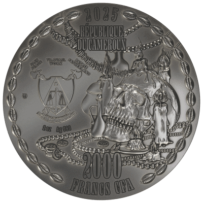 Cameroon - 2025 - 2000 Francs - Baron Samedi 2oz silver