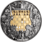 Niue - 2025 - 7 Dollars - Chess Battle Kings Gambit 3oz silver
