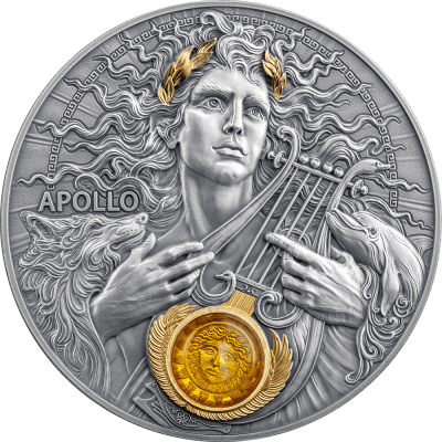 Niue - 2025 - 5 Dollars - Apollo Divine Faces of the Sun