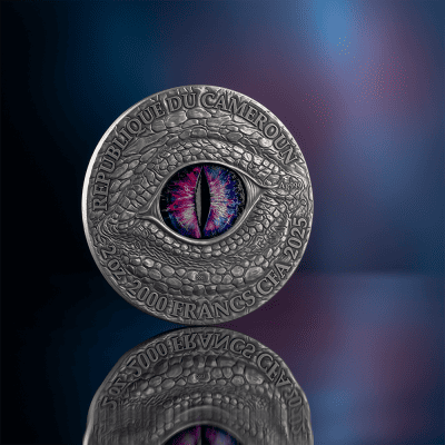 Cameroon - 2025 - 2000 Francs - Stonegaze Basilisk (Dragonology series)