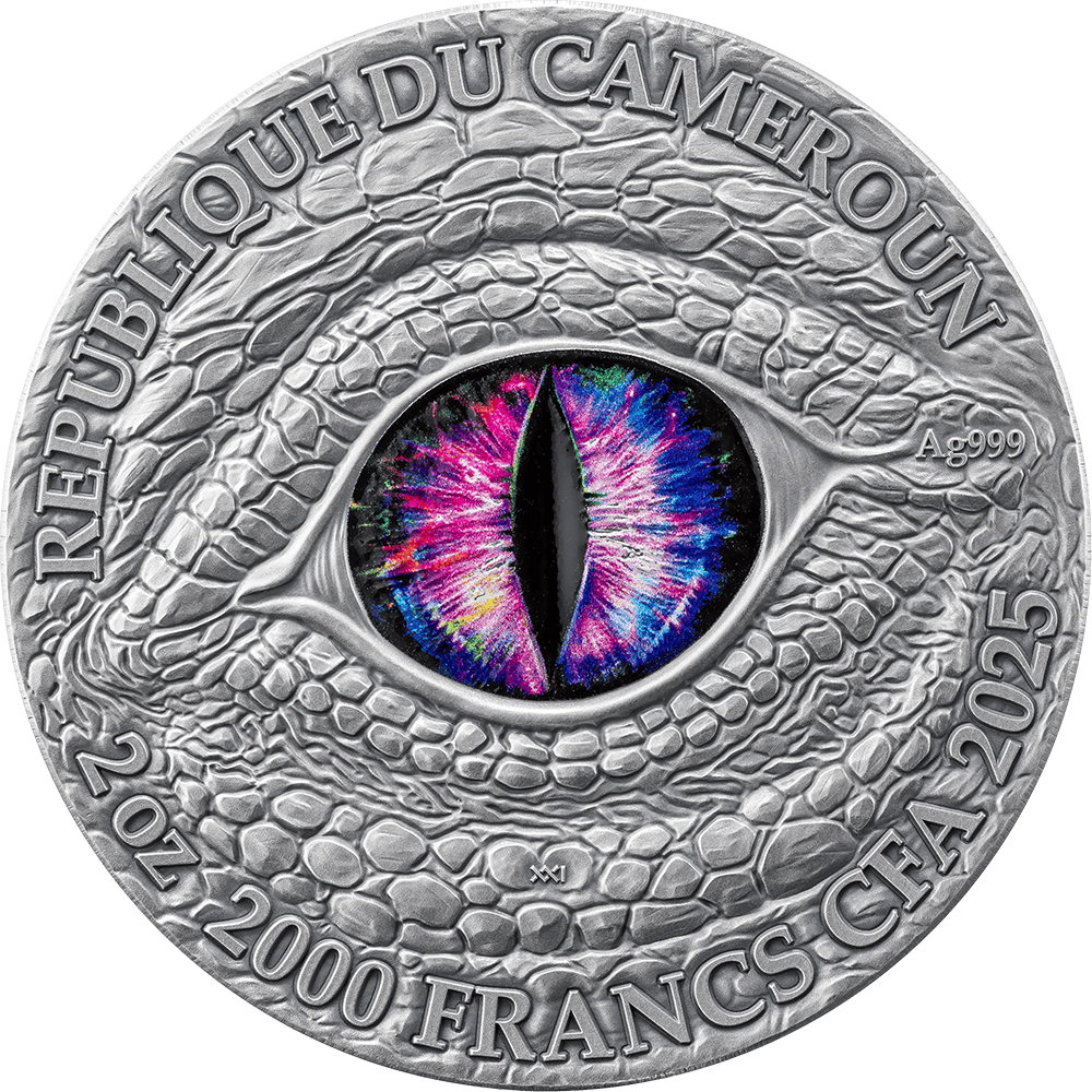 Cameroon - 2025 - 2000 Francs - Stonegaze Basilisk (Dragonology series)