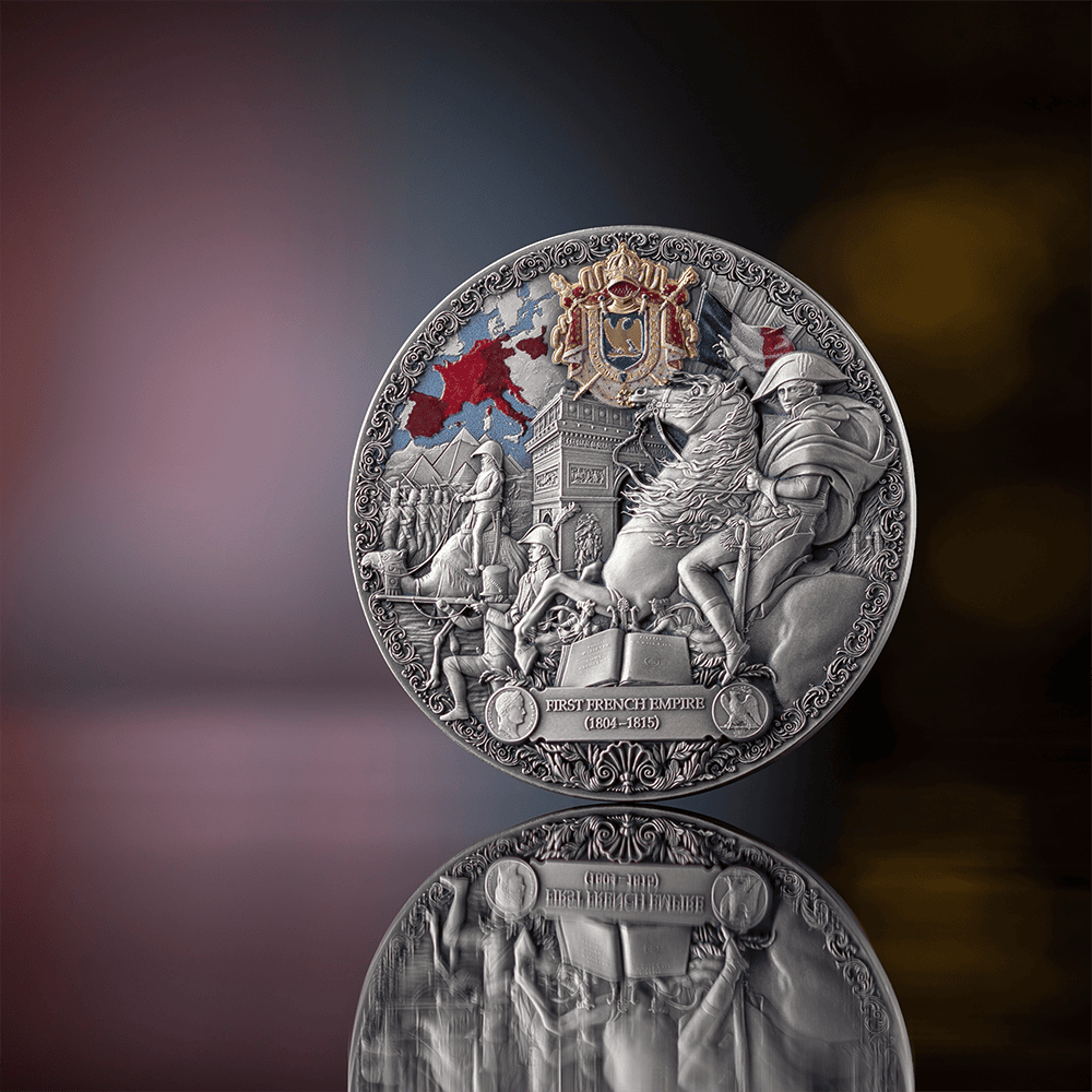 Cameroon - 2025 - 2000 Francs – French Empire 2oz silver (greatest empires series)