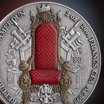 Cameroon - 2025 - 2000 Francs – French Empire 2oz silver (greatest empires series)