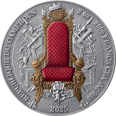 Cameroon - 2025 - 2000 Francs – French Empire 2oz silver (greatest empires series)