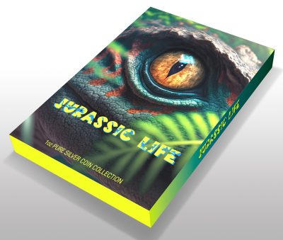 Liberia - 2025 - 10 Dollars - Velociraptor (Jurassic Life series) 1oz silver