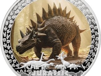 Liberia - 2025 - 10 Dollars - Stegosaurus (Jurassic Life series) 1oz silver