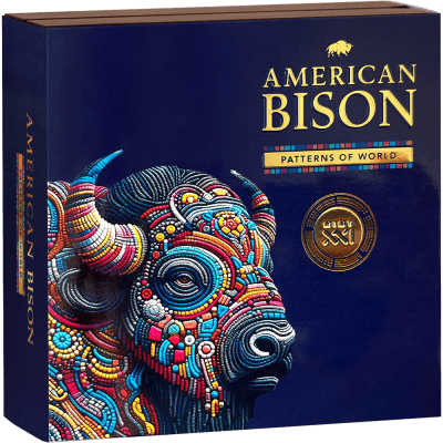 Cameroon - 2025 - 2000 Francs - American Bison (Patterns of the World series)