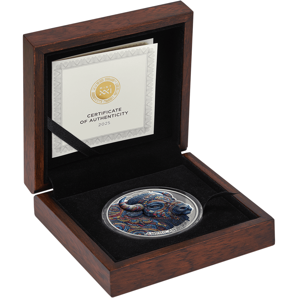 Cameroon - 2025 - 2000 Francs - American Bison (Patterns of the World series)