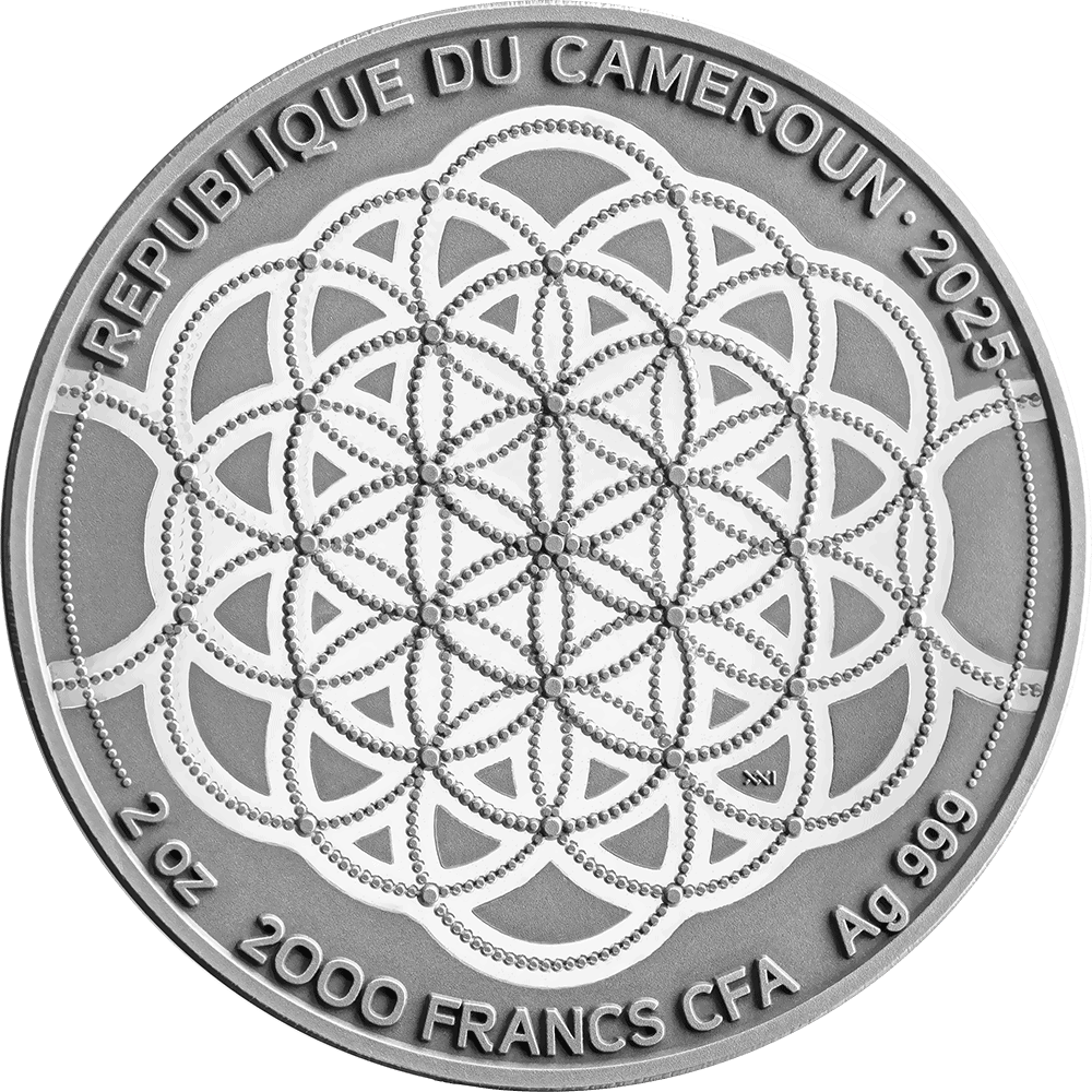 Cameroon - 2025 - 2000 Francs - American Bison (Patterns of the World series)