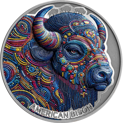 Cameroon - 2025 - 2000 Francs - American Bison (Patterns of the World series)