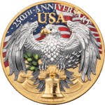 Niue - 2025 - 5 Dollars - United We Stand: 250 Years of US Independance 2oz silver