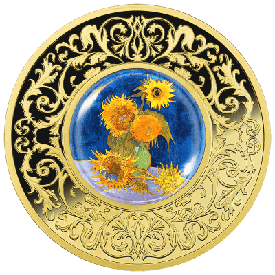 Cameroon - 2025 - 500 Francs – Sunflowers van Gogh (Flowers in Painting series)