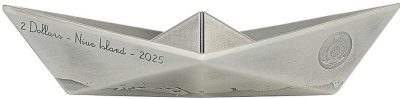 Niue - 2025 - 2 Dollars - Paper Boat (Folded Dreams series) 2oz silver