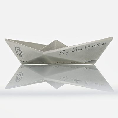 Niue - 2025 - 2 Dollars - Paper Boat (Folded Dreams series) 2oz silver