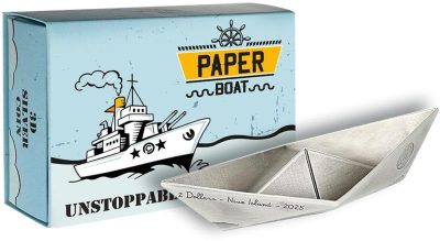 Niue - 2025 - 2 Dollars - Paper Boat (Folded Dreams series) 2oz silver