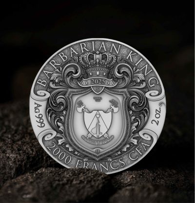 Cameroon - 2025 - 2000 Francs - Barbarian King 2oz silver coin