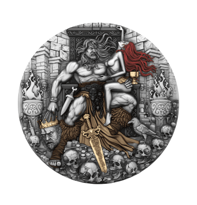 Cameroon - 2025 - 2000 Francs - Barbarian King 2oz silver coin