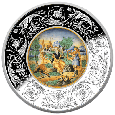 Malta - 2025 - 5 Euro - Apollo and Pan Midas's Judgement (Maiolica series)