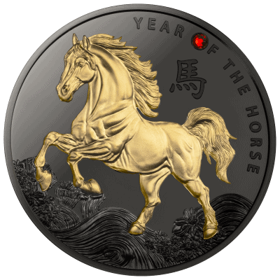 Cameroon - 2026 - 500 Francs - Year of the Horse Lunar Years RUTHENIUM