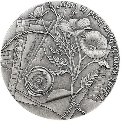 Niue - 2025 - 2 Dollars - Anne Frank 1oz silver