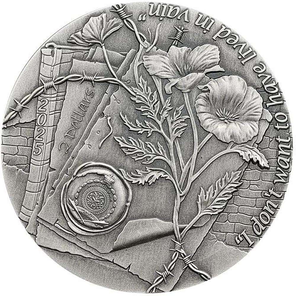 Niue - 2025 - 2 Dollars - Anne Frank 1oz silver