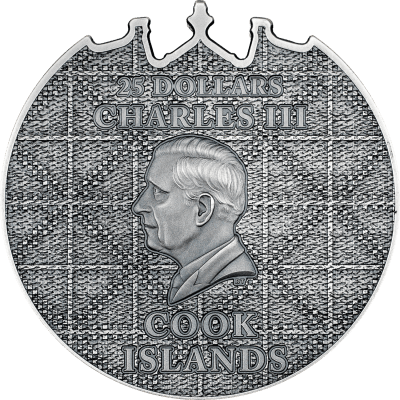 Cook Islands - 2026 - 25 Dollars - Petra Al-Khazneh 5oz silver