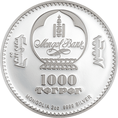 Mongolia - 2026 - 1000 Togrog - Peter the Great (Peter Carl Fabergé egg series) 2oz silver