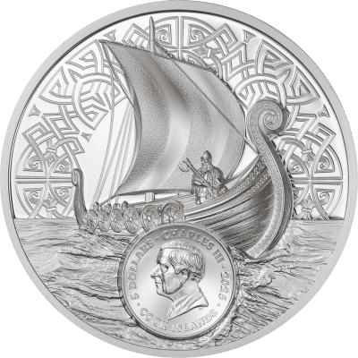 Cook Islands - 2026 - 5 Dollars - Savage Vikings Legends 1oz silver