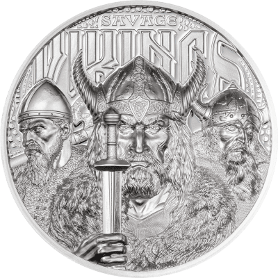 Cook Islands - 2026 - 5 Dollars - Savage Vikings Legends 1oz silver