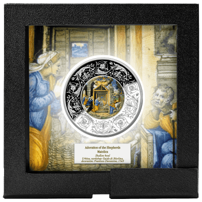 Malta - 2025 - 5 Euro - Adoration of the Shepherds (Maiolica series)