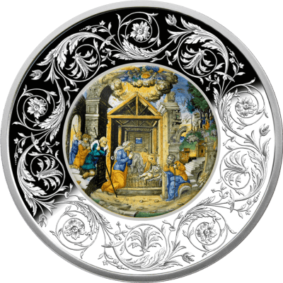 Malta - 2025 - 5 Euro - Adoration of the Shepherds (Maiolica series)