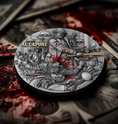 Cameroon - 2025 - 2000 Francs - Al Capone (Empires of Crime series) 2oz silver