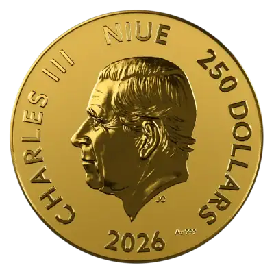 Niue - 2026 - 250 Dollars - Year of the Horse 1 oz gold