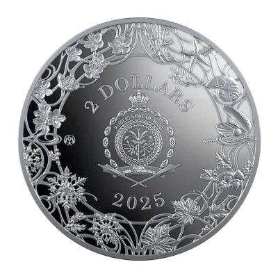 Niue - 2025 - 2 Dollars - Autumn (Four Seaons series) 1oz silver