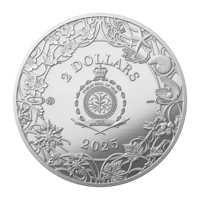 Niue - 2025 - 2 Dollars - Winter (Four Seaons series) 1oz silver