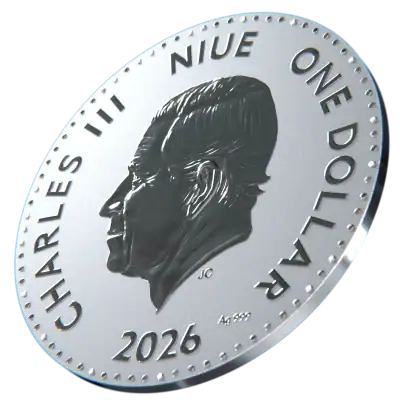 Niue - 2025 - 1 Dollars - Year of the Horse 1/2oz silver