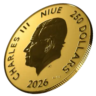 Niue - 2026 - 250 Dollars - Year of the Horse 1 oz gold