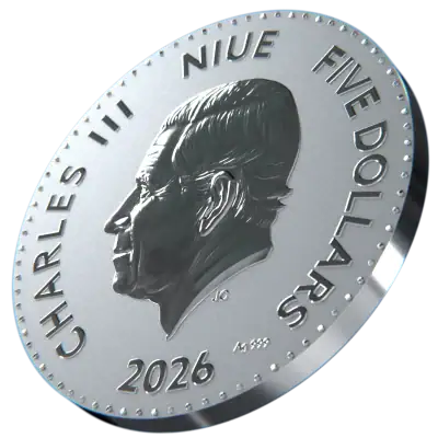 Niue - 2025 - 5 Dollars - Year of the Horse 2 oz silver